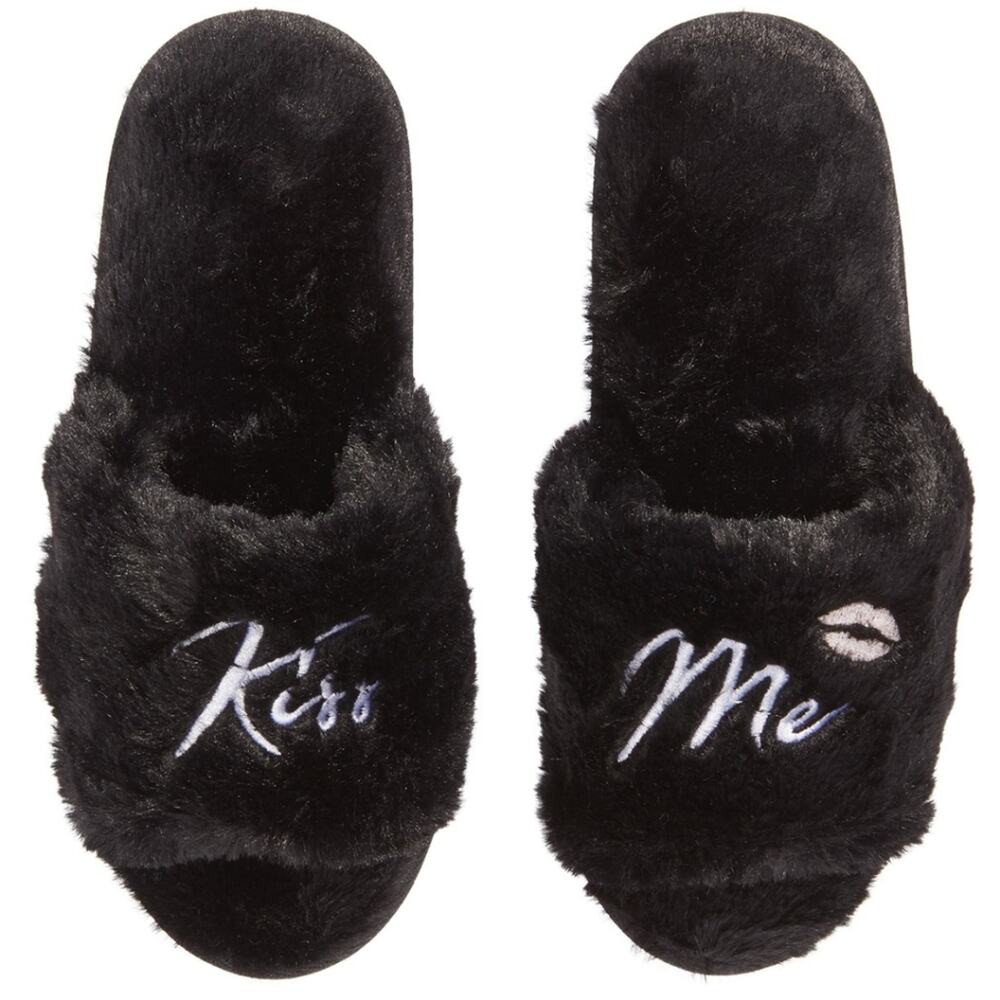 Jenni Kiss Me Faux Fur Slippers size Medium (7-8)